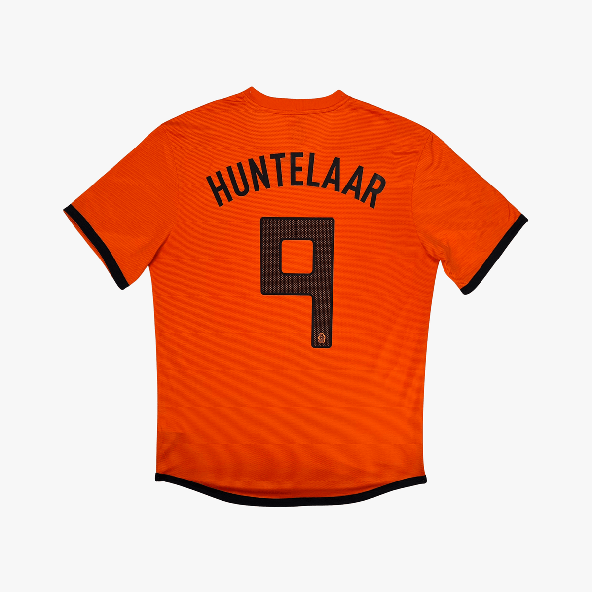 Vintage Netherlands 2012-2014 Home football shirt with Huntelaar 9 print, size L, product code 447289-815 | Nostalgic Football Shirts