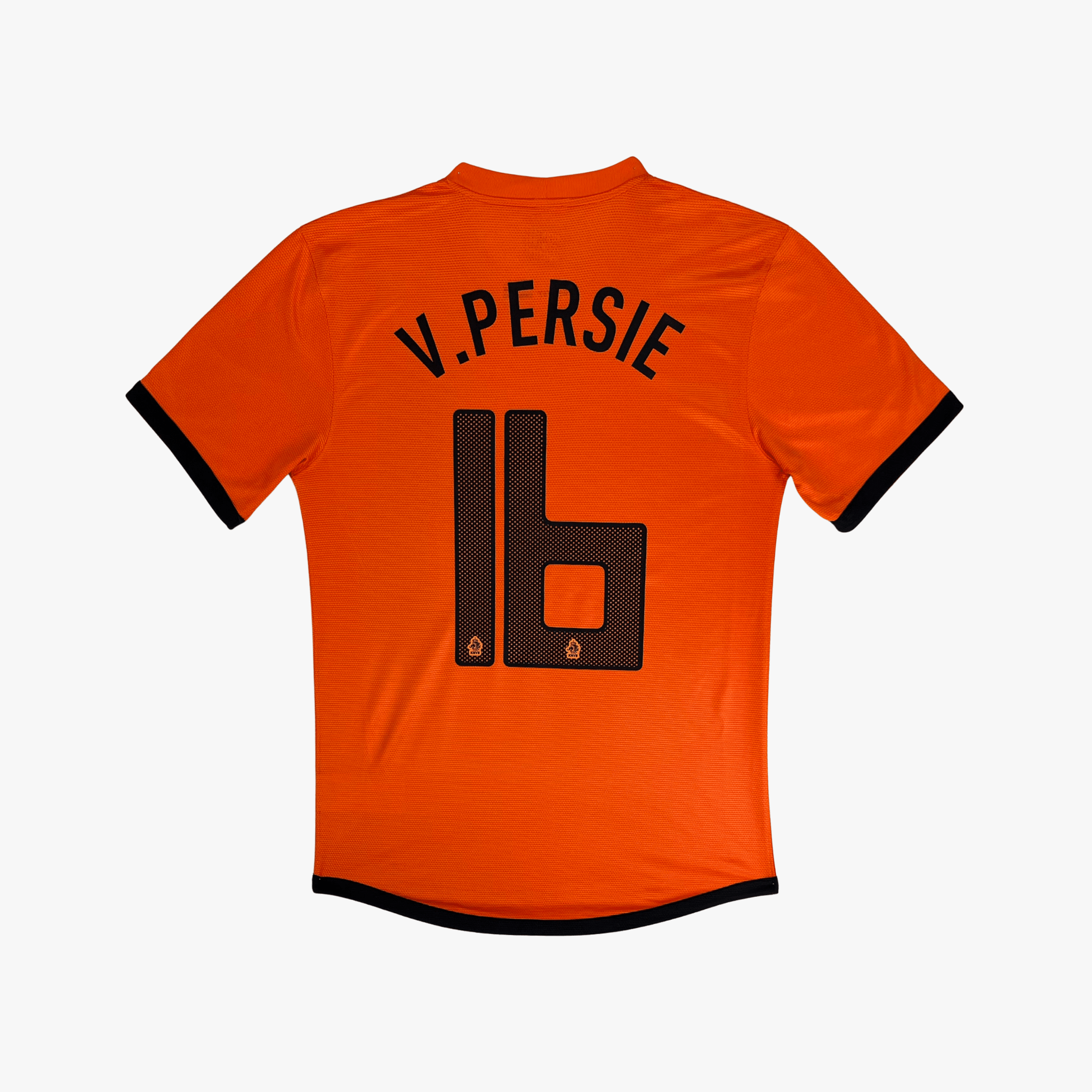 Vintage Netherlands 2012-2014 Home football shirt with Van Persie 16 print, size S | Nostalgic Football Shirts