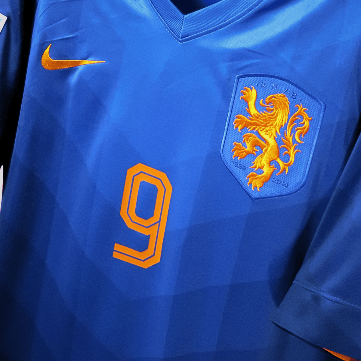 Original Netherlands 2014-2015 Away football shirt, size M, Van Persie 9 | Nostalgic Football Shirts