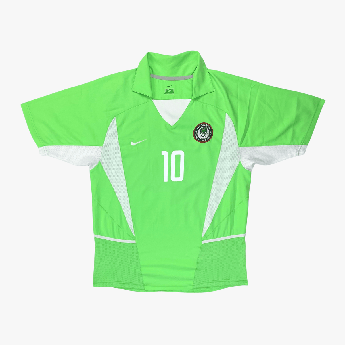 Authentic Nike Nigeria 2002-2004 Home shirt, Okocha 10 on the back, size M | Nostalgic Football Shirts