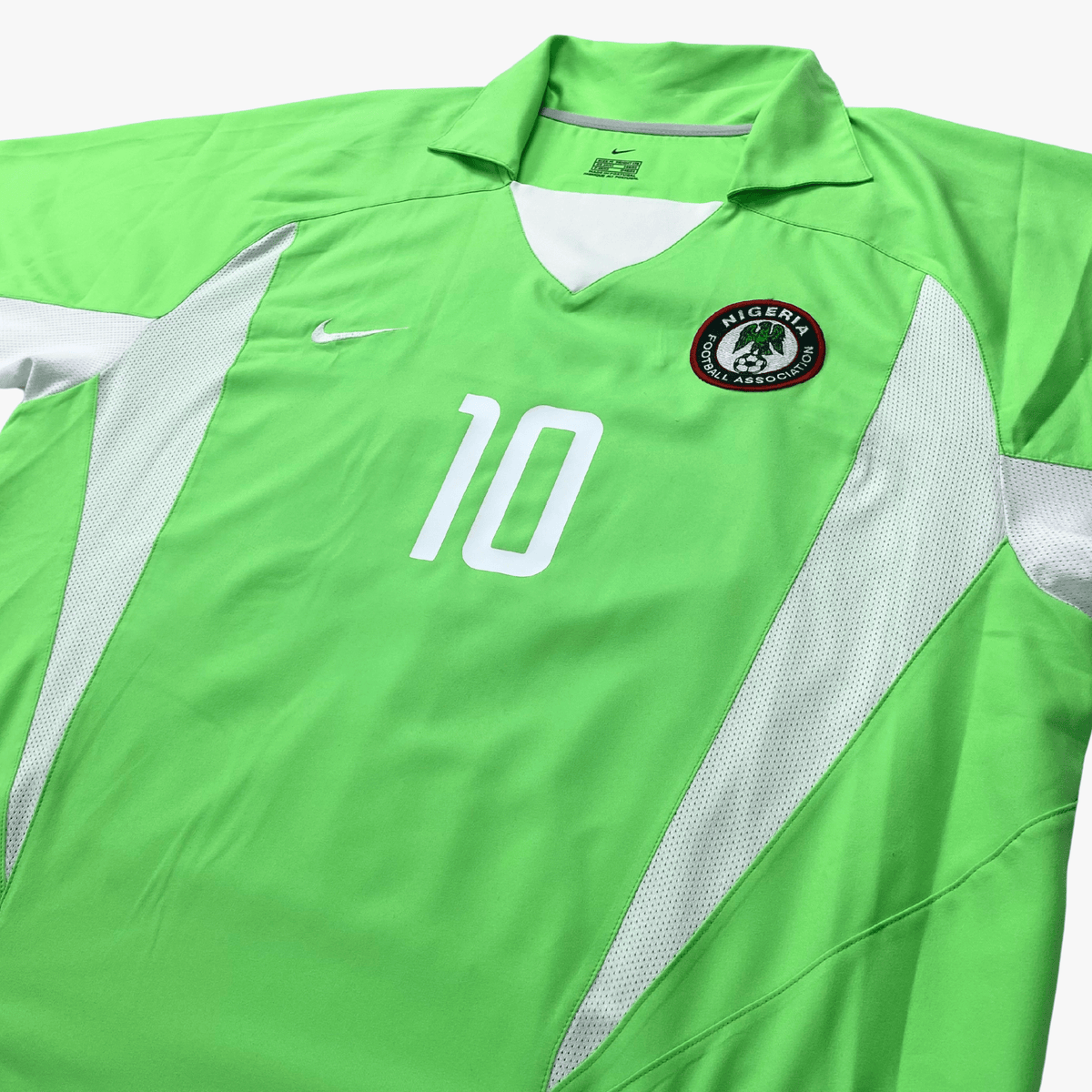 Original Nigeria 2002-2004 Home football shirt, size M, Okocha 10 | Nostalgic Football Shirts