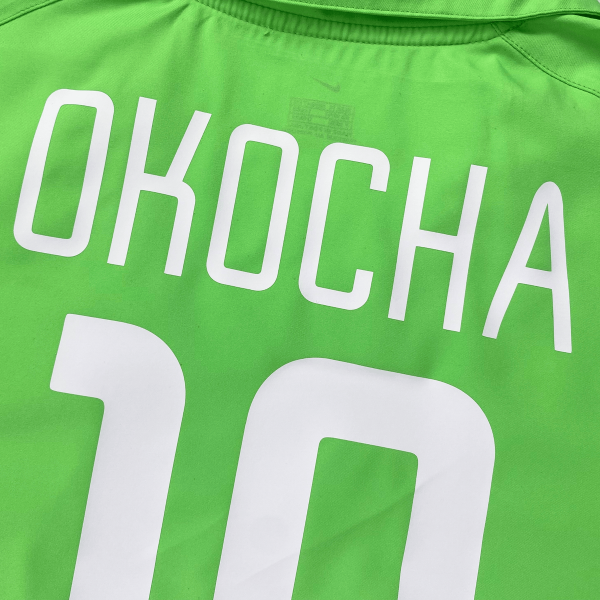 Original Nigeria 2002-2004 Home football shirt, size M, Okocha 10 | Nostalgic Football Shirts