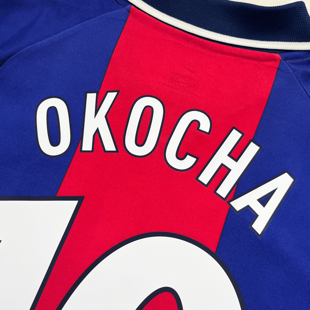 Retro PSG 2000-2001 Home football jersey by Nike, Okocha 10, size M | Nostalgic Football Shirts