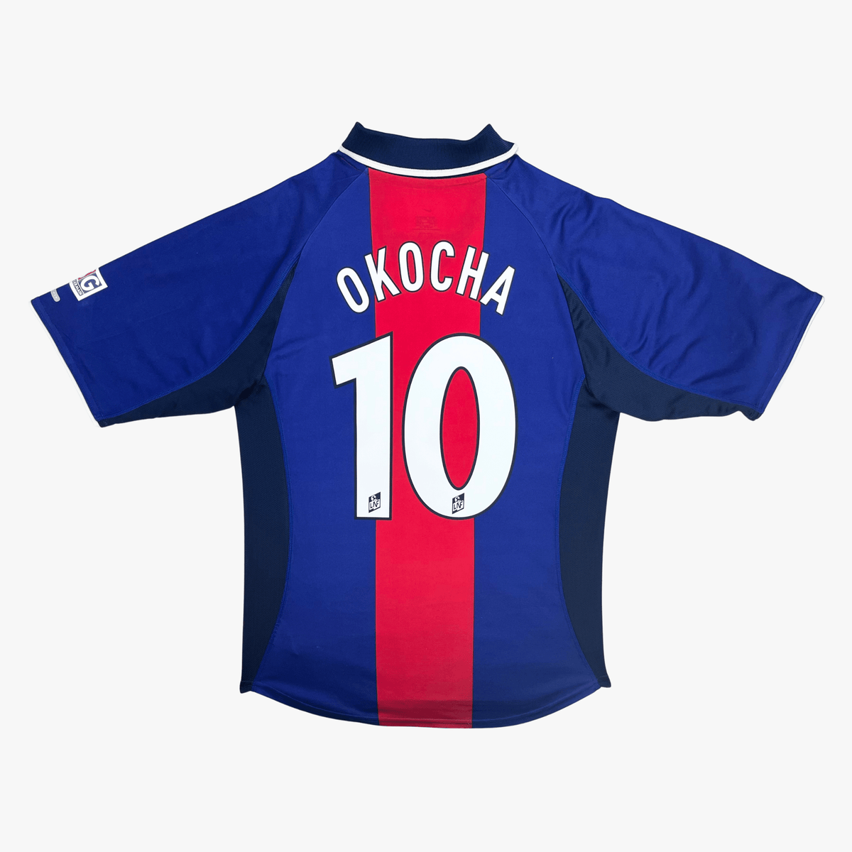 Vintage PSG 2000-2001 Home football shirt with Okocha 10 print, size M | Nostalgic Football Shirts