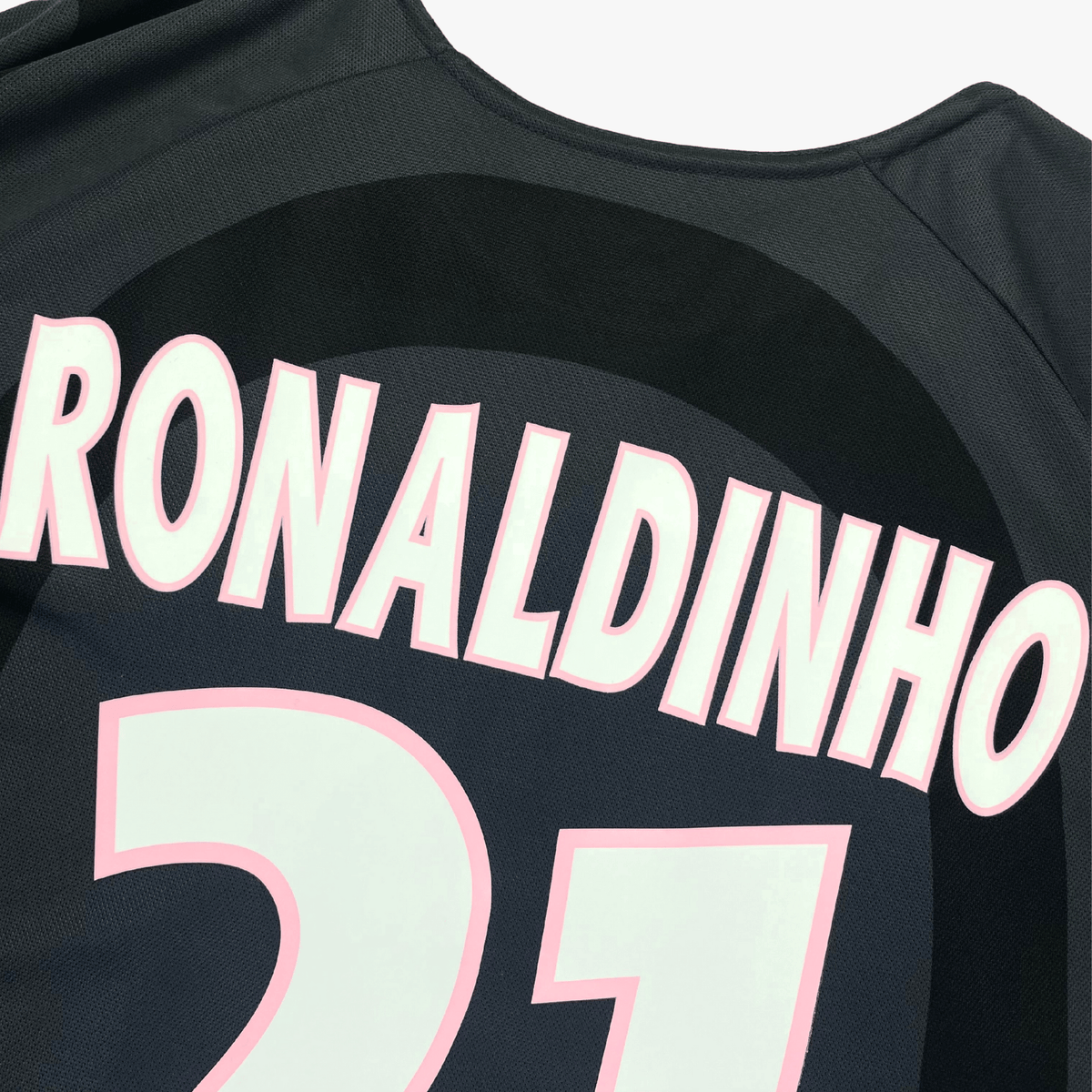 Retro PSG 2001-2002 Third football jersey by Nike, Ronaldinho 21, size L | Nostalgic Football Shirts