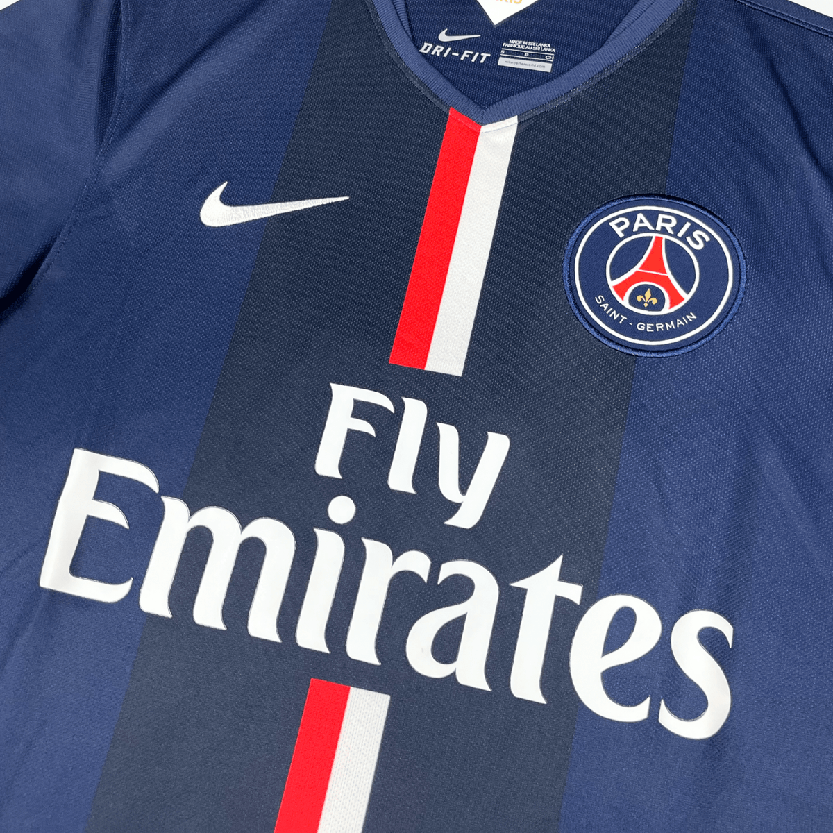 Original PSG 2014-2015 Home football shirt, size S, David Luiz 32 | Nostalgic Football Shirts