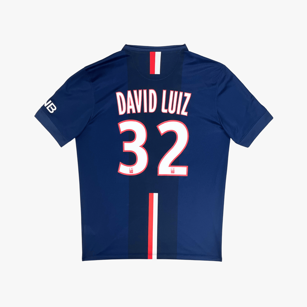 Vintage PSG 2014-2015 Home football shirt with David Luiz 32 print, size L | Nostalgic Football Shirts