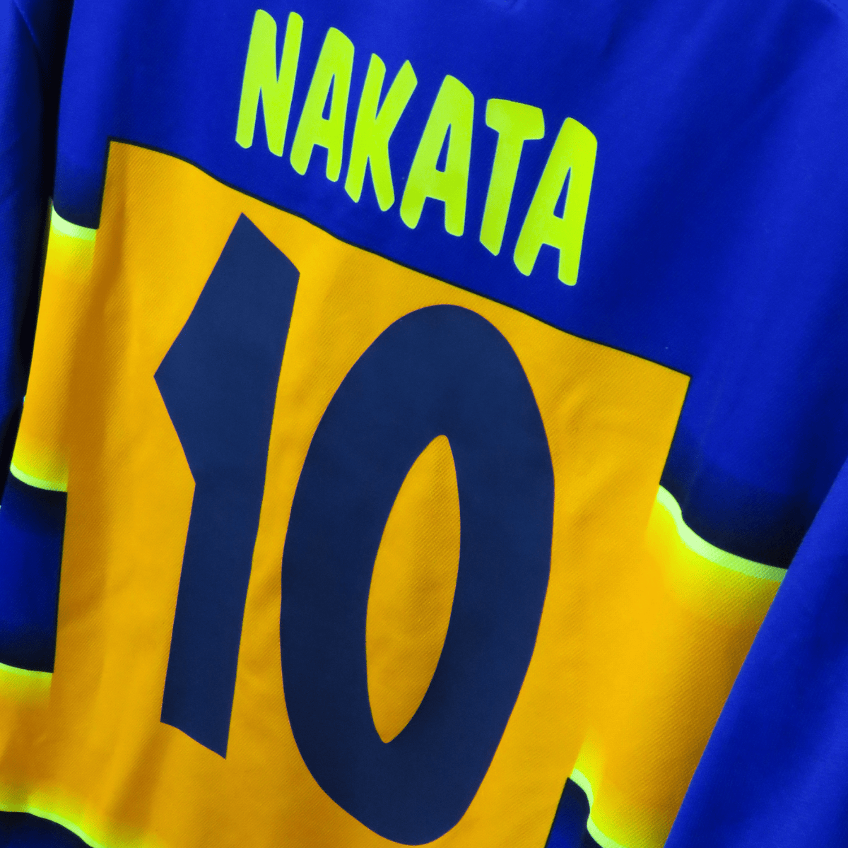 Retro Parma 2001-2002 Home football jersey by Champion, Nakata 10, size XL | Nostalgic Football Shirts