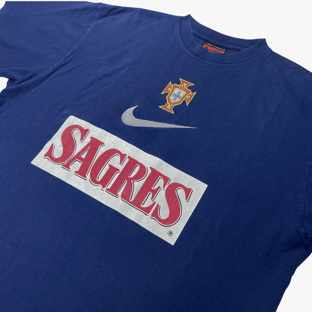 Retro Portugal 1997-1998 Training match issue football jersey by Nike, number 22, size L | Nostalgic Football Shirts