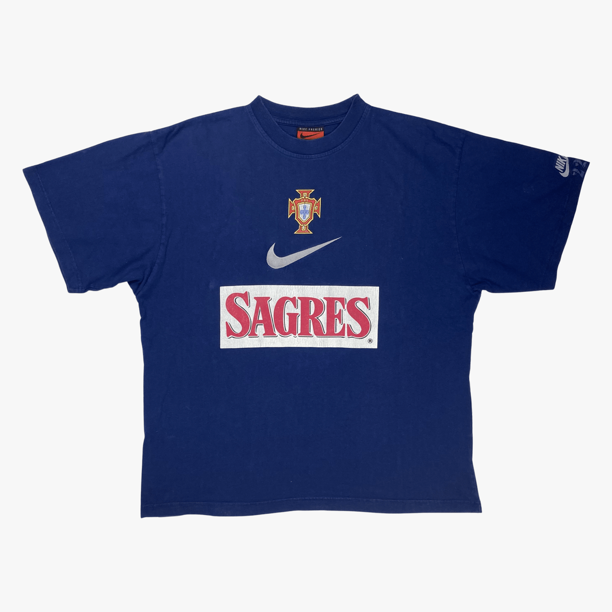 Vintage Portugal 1997-1998 Training match issue football shirt with number 22 print, size L | Nostalgic Football Shirts