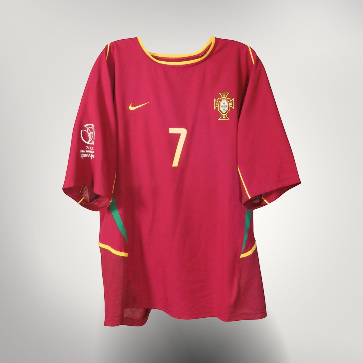 Authentic Nike Portugal 2002-2004 Home shirt, Figo 7 on the back, size XL | Nostalgic Football Shirts
