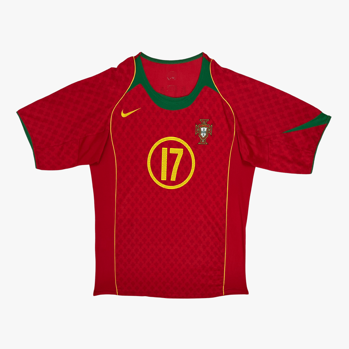 Authentic Nike Portugal 2004-2006 Home shirt, Ronaldo 17 on the back, size M, product code 116612 | Nostalgic Football Shirts