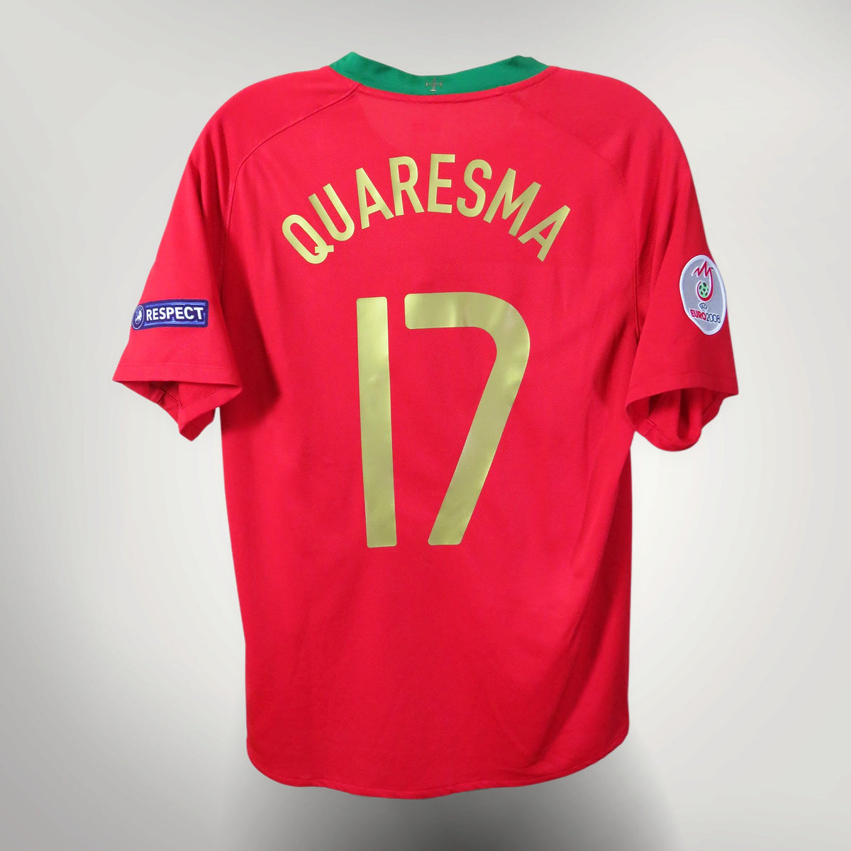 Portugal 2008-2009 Home shirt, Quaresma 17, Nike, size M, product code 265759-611 | Nostalgic Football Shirts