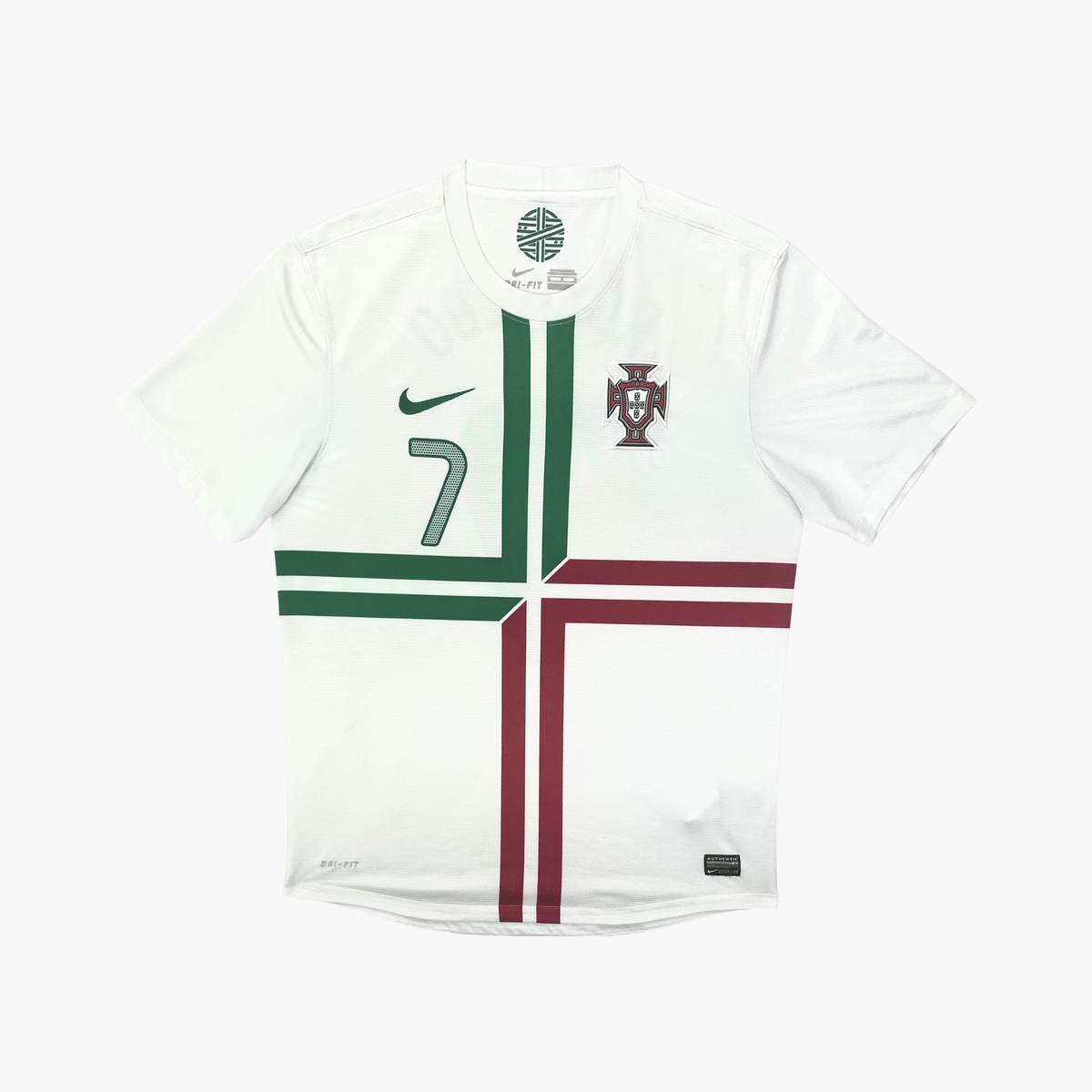 Authentic Nike Portugal 2012-2013 Away shirt, Ronaldo 7 on the back, size M | Nostalgic Football Shirts