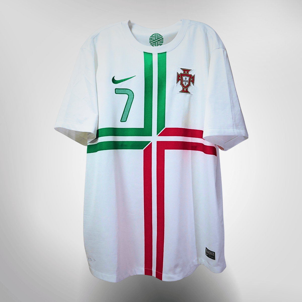 Authentic Nike Portugal 2012-2013 Away shirt, Ronaldo 7 on the back, size XL | Nostalgic Football Shirts