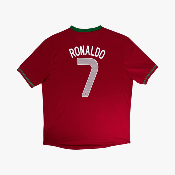Vintage Portugal 2012-2013 Home football shirt with Ronaldo 7 print, size XL | Nostalgic Football Shirts