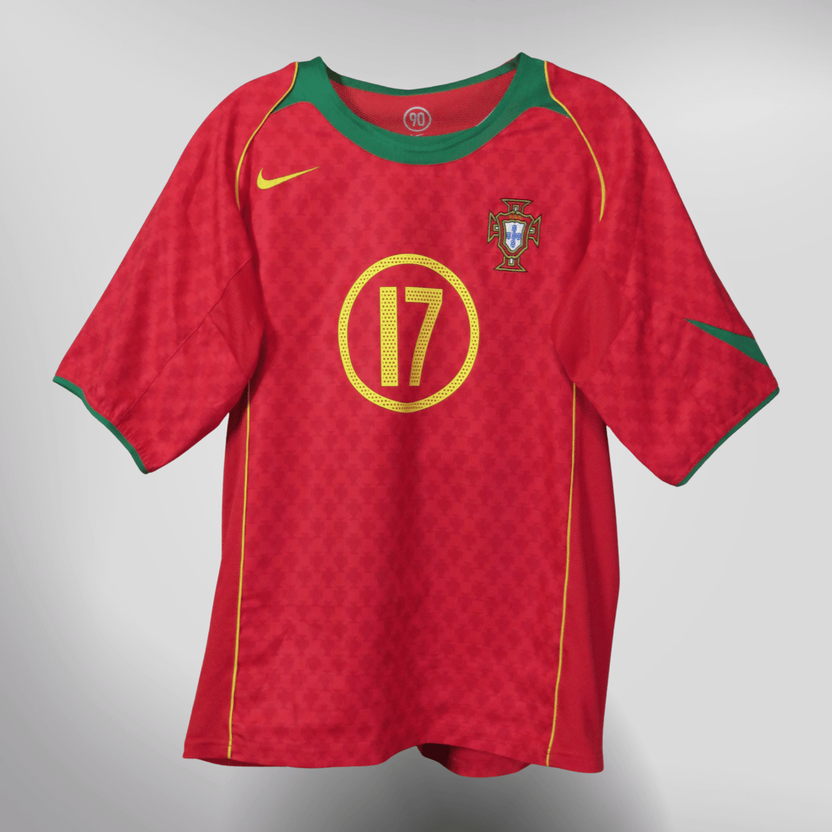 Authentic Nike Portugal 2004-2006 Home shirt, Ronaldo 17 on the back, size M | Nostalgic Football Shirts