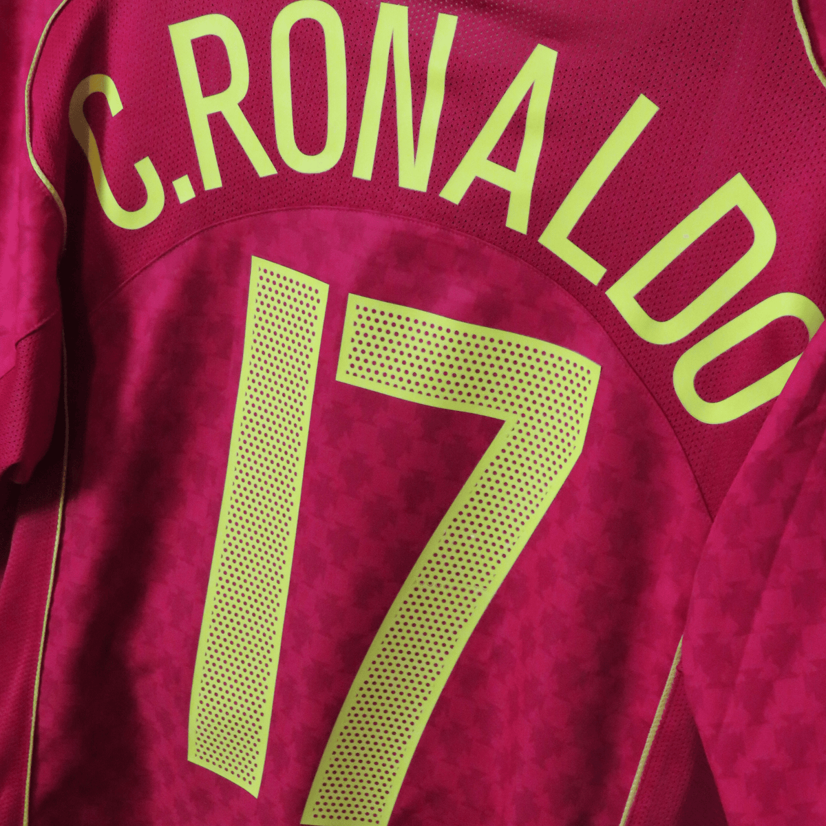 Retro Portugal 2004-2006 Home football jersey by Nike, Ronaldo 17, size M | Nostalgic Football Shirts