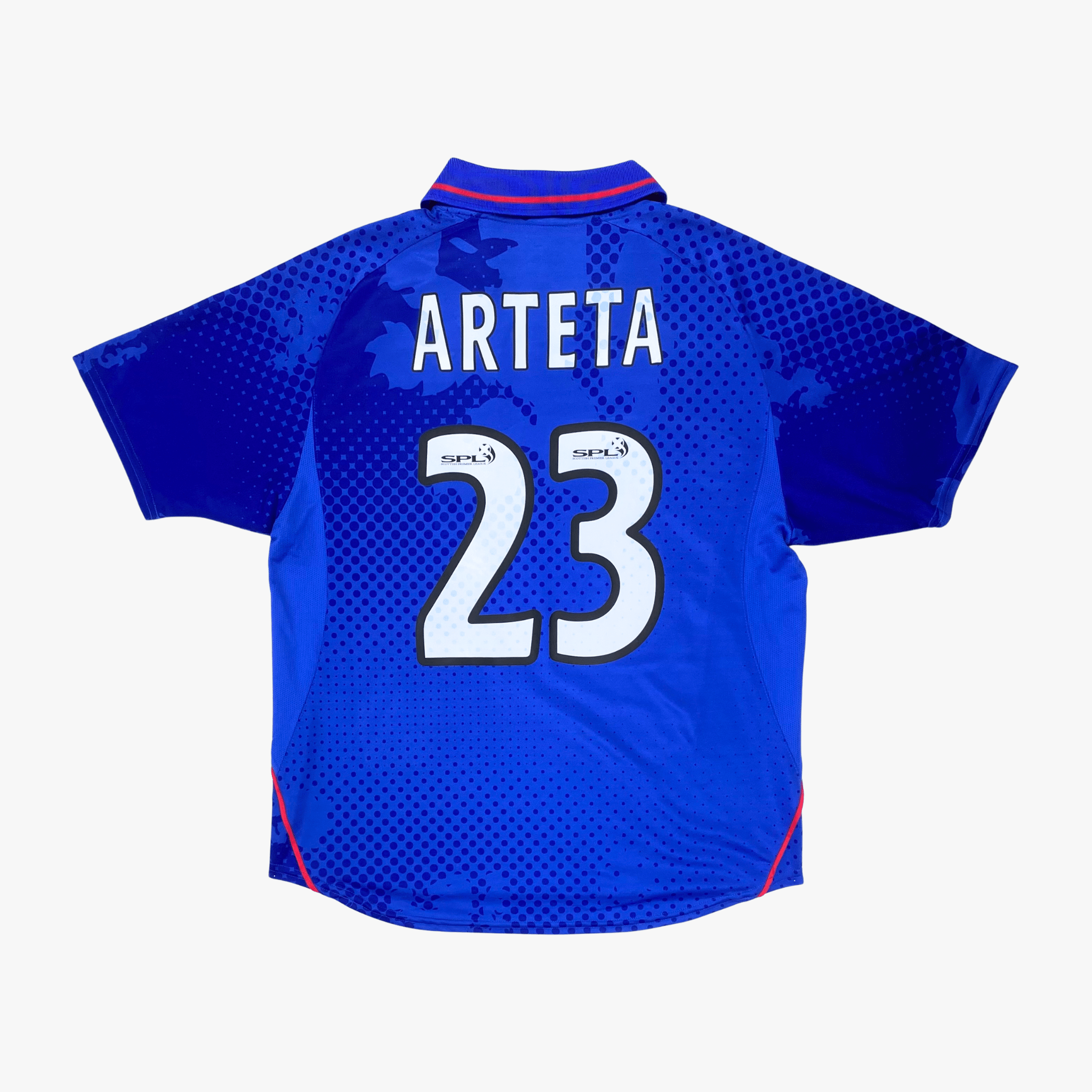 Vintage Rangers 2002-2003 Home football shirt with Arteta 23 print, size L | Nostalgic Football Shirts