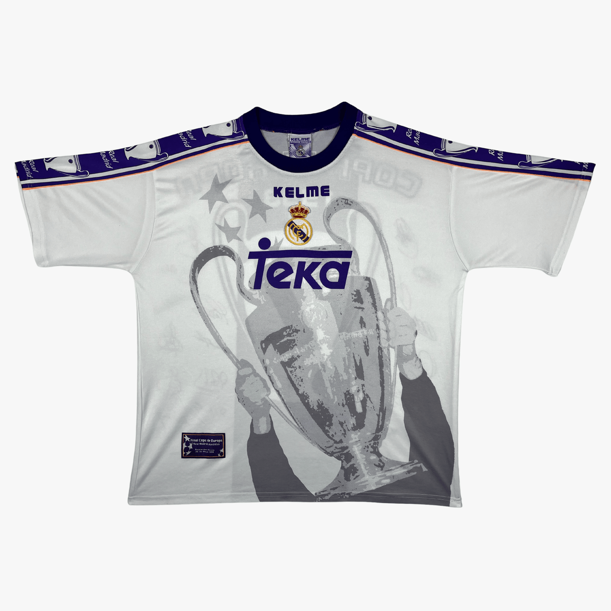 Vintage Real Madrid 1997-1998 Copa Europa football shirt, size M | Nostalgic Football Shirts