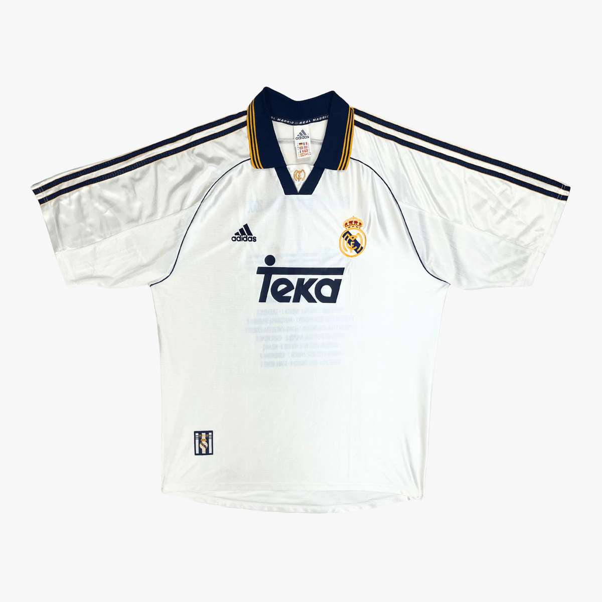 Authentic Adidas Real Madrid 1998-1999 Home shirt, size XL | Nostalgic Football Shirts