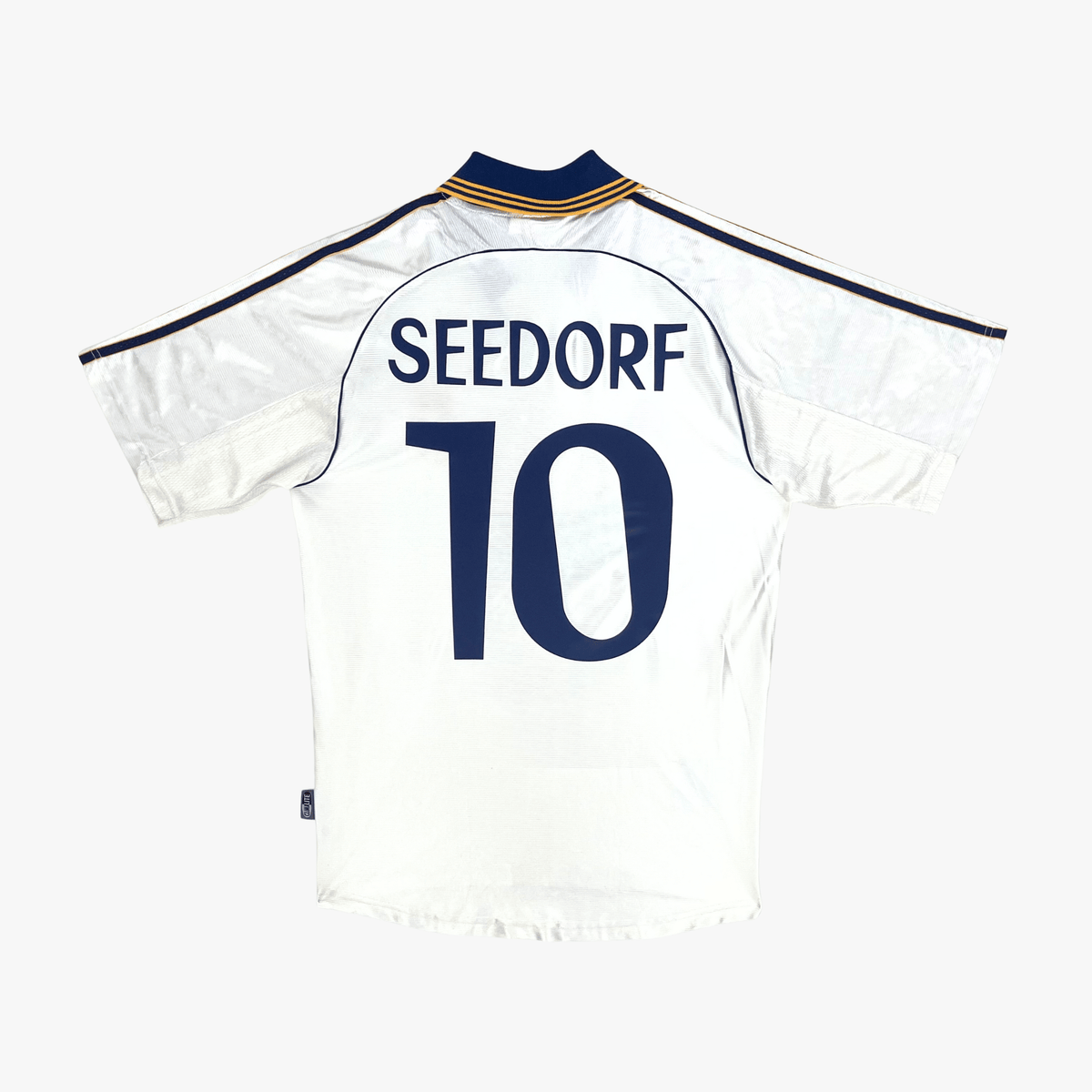 Vintage Real Madrid 1998-1999 Home football shirt with Seedorf 10 print, size S | Nostalgic Football Shirts
