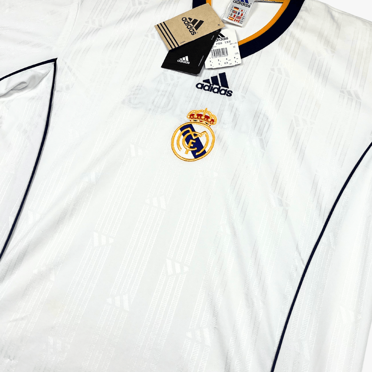 Retro Real Madrid 1999-2000 Training football jersey by Adidas brand new with tags, size M | Nostalgic Football Shirts
