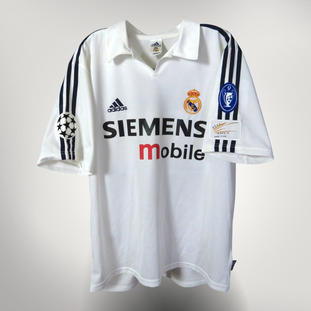 Real Madrid 2002-2003 Centenary Home shirt, Ronaldo 11, Adidas, size M, product code 134748 | Nostalgic Football Shirts