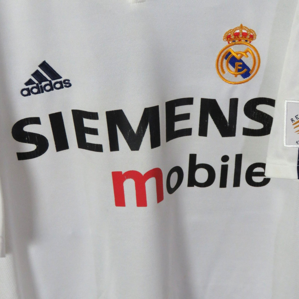 Real Madrid 2002-2003 Centenary Home shirt, Ronaldo 11, Adidas, size M, product code 134748 | Nostalgic Football Shirts