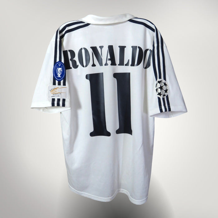 Real Madrid 2002-2003 Centenary Home shirt, Ronaldo 11, Adidas, size M, product code 134748 | Nostalgic Football Shirts
