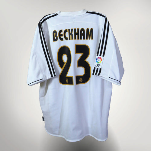 Real Madrid 2003-2004 Home shirt, Beckham 23, Adidas, size XL, product code 021804 | Nostalgic Football Shirts