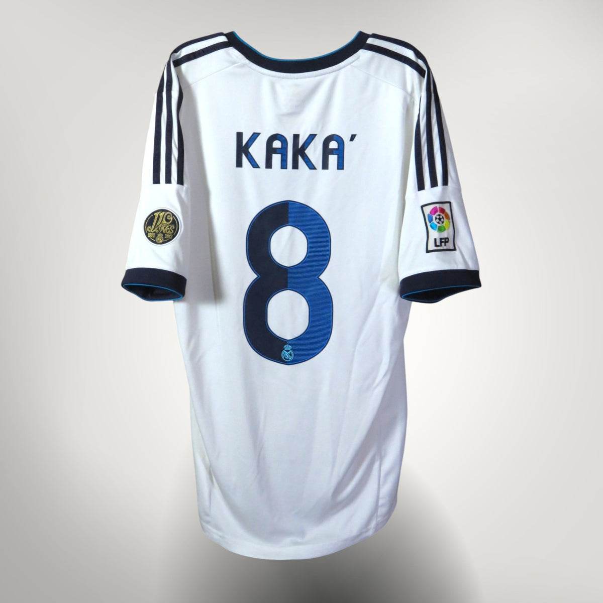 Vintage Real Madrid 2012-2013 Home football shirt with Kaka 8 print, size L | Nostalgic Football Shirts
