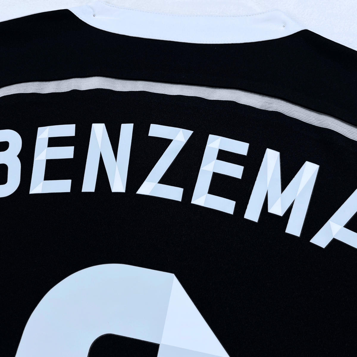 Retro Real Madrid 2013-2014 Third football jersey by Adidas, Benzema 9, size M, product code F49264 | Nostalgic Football Shirts