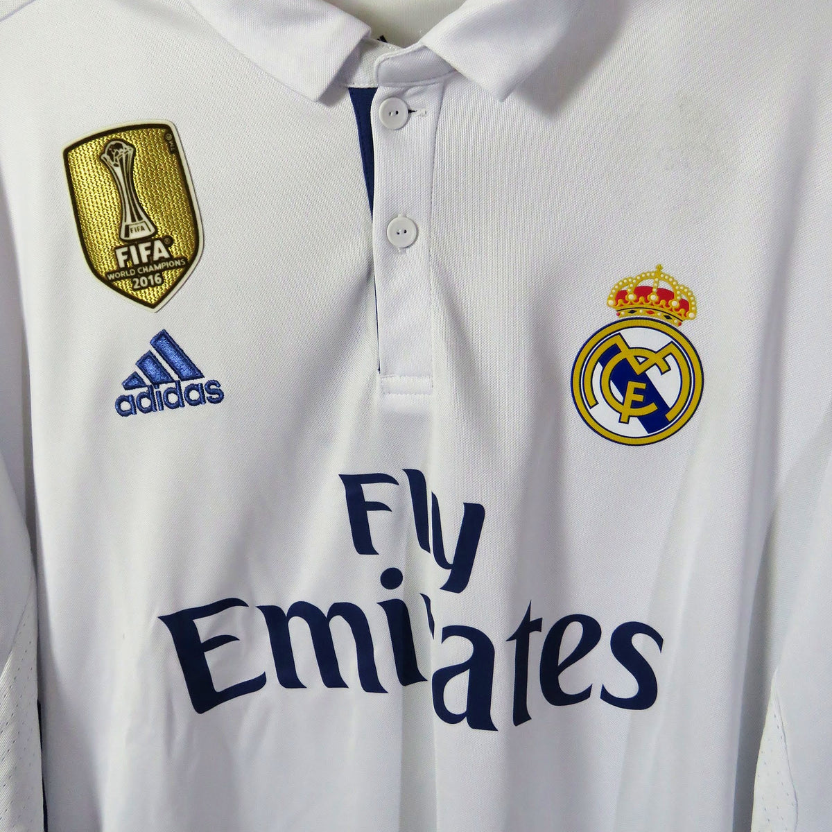 Real Madrid 2016-2017 Home Longsleeve shirt, Ronaldo 7, Adidas, size XL, product code AI5184 | Nostalgic Football Shirts