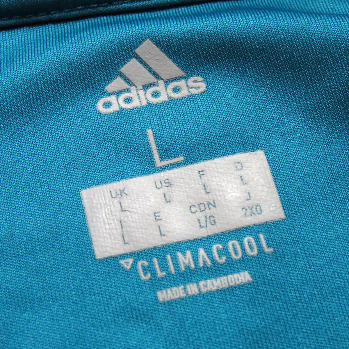 Real Madrid 2017-2018 Third shirt, Ronaldo 7, Adidas, size L, product code BR3539 | Nostalgic Football Shirts