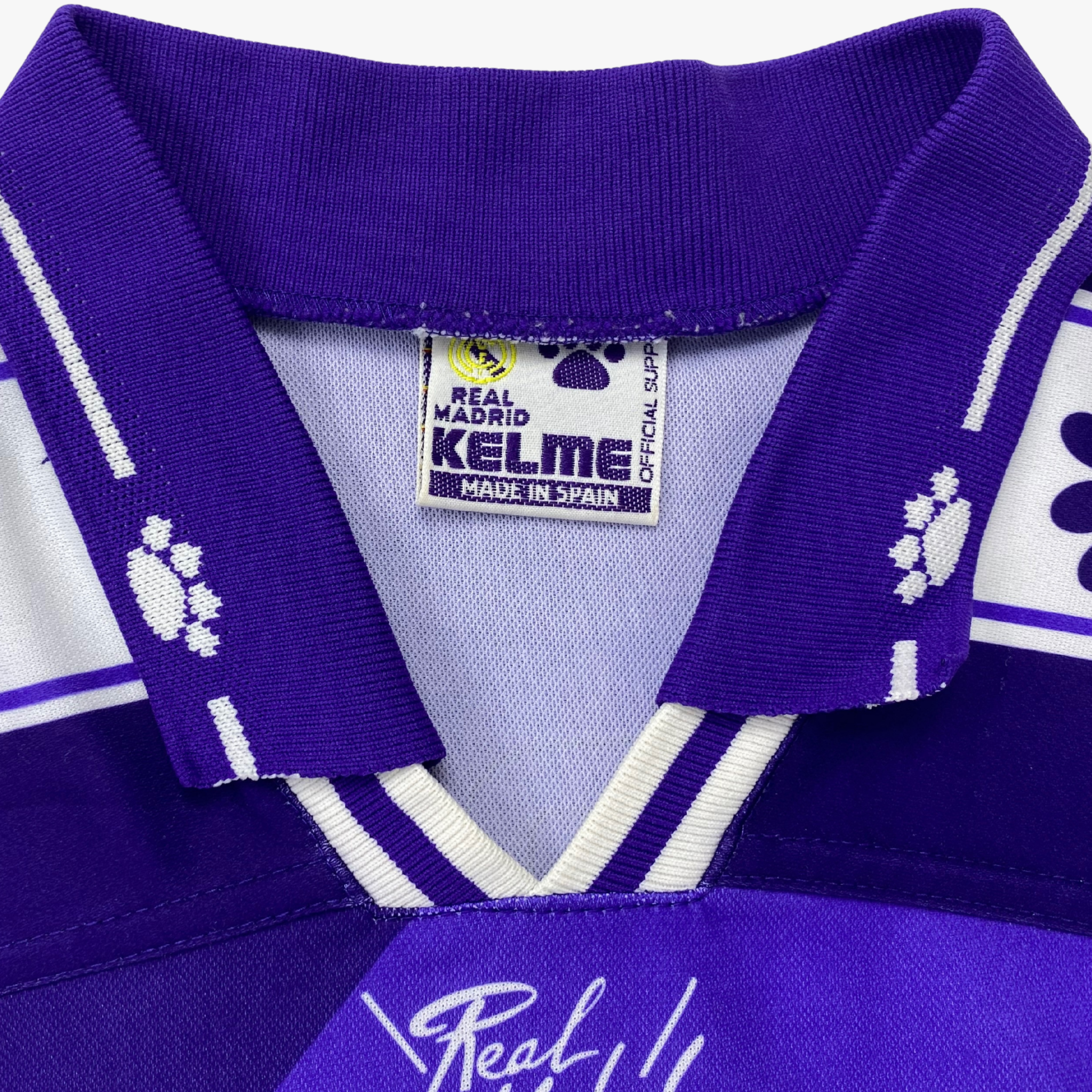 Real Madrid 1995-96 Uitshirt Laudrup #10 XL