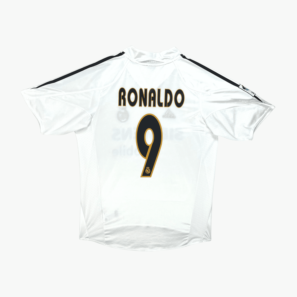 Real Madrid 2004-05 Home Ronaldo #9 Shirt M