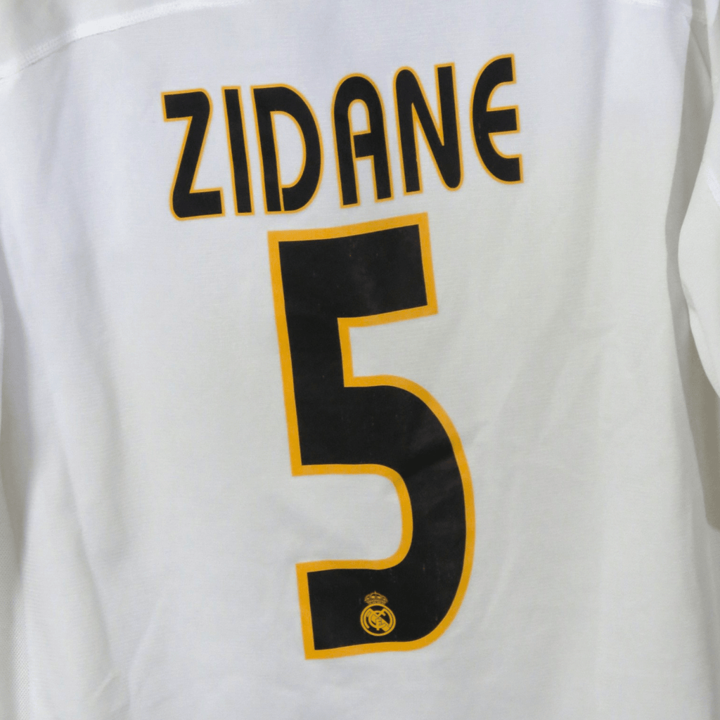 Real Madrid 2003-04 Home Zidane #5 Shirt L