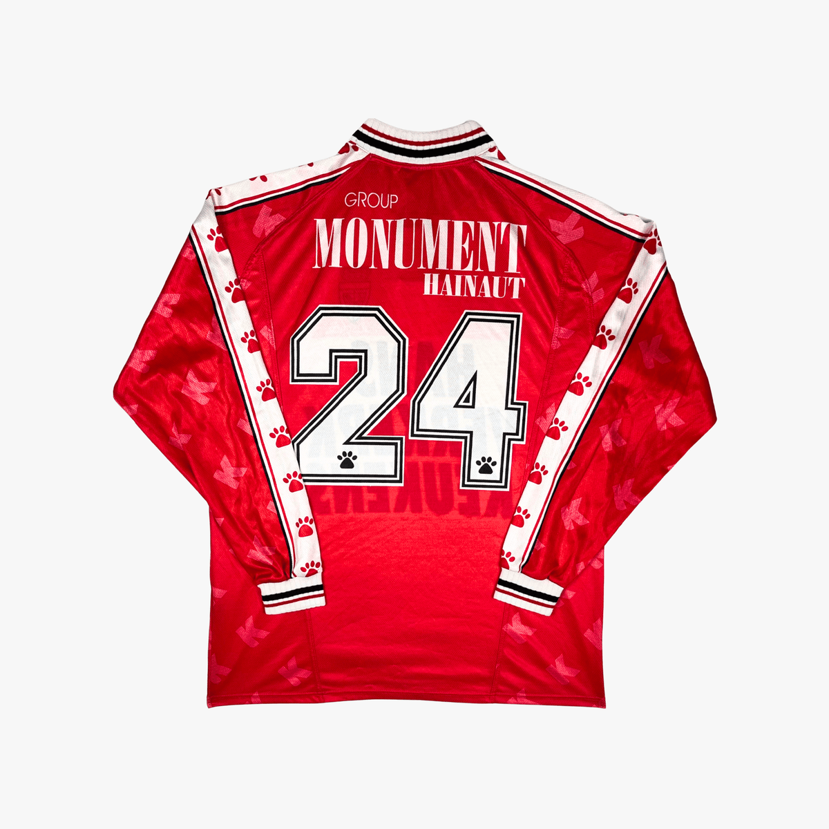 Authentic Kelme Royal Excel Mouscron 1998-1999 Home match issue shirt, number 24 on the back, size XL | Nostalgic Football Shirts