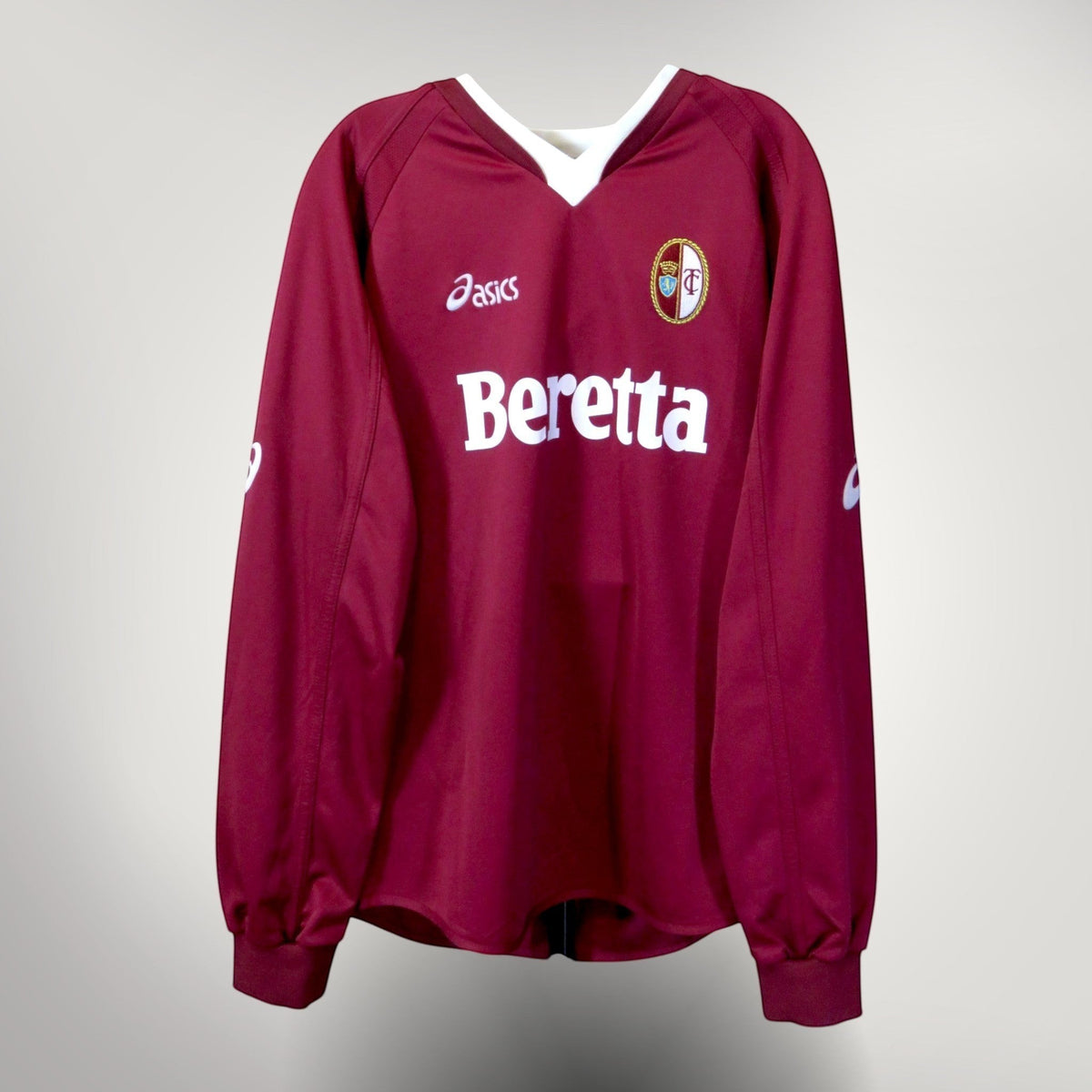 Authentic Asics Torino 2004-2005 Home longsleeve shirt, Marazzina 11 on the back, size S | Nostalgic Football Shirts