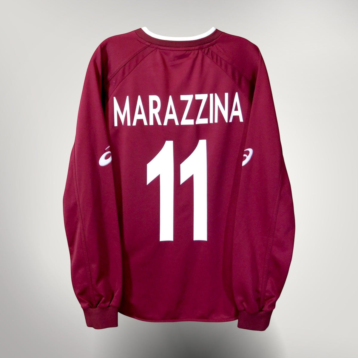 Vintage Torino 2004-2005 Home longsleeve football shirt with Marazzina 11 print, size S | Nostalgic Football Shirts