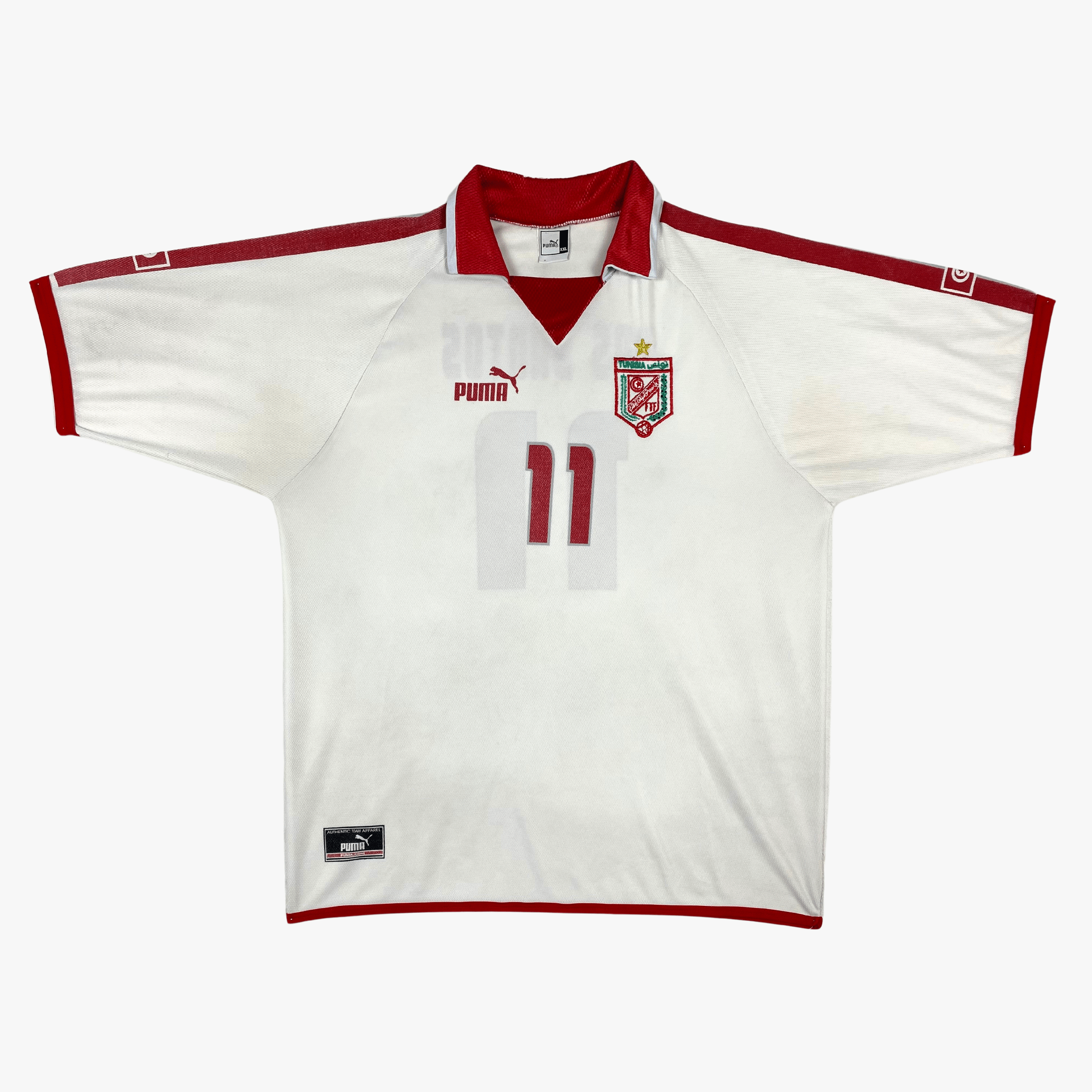 Tunesia 2004-05 Home 'Dos Santos #11' Shirt XXL