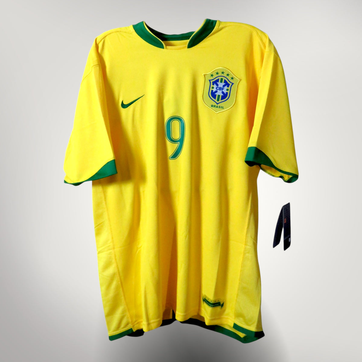 Brazil 2006-08 Home Ronaldo #9 Player Issue BNWT Shirt L