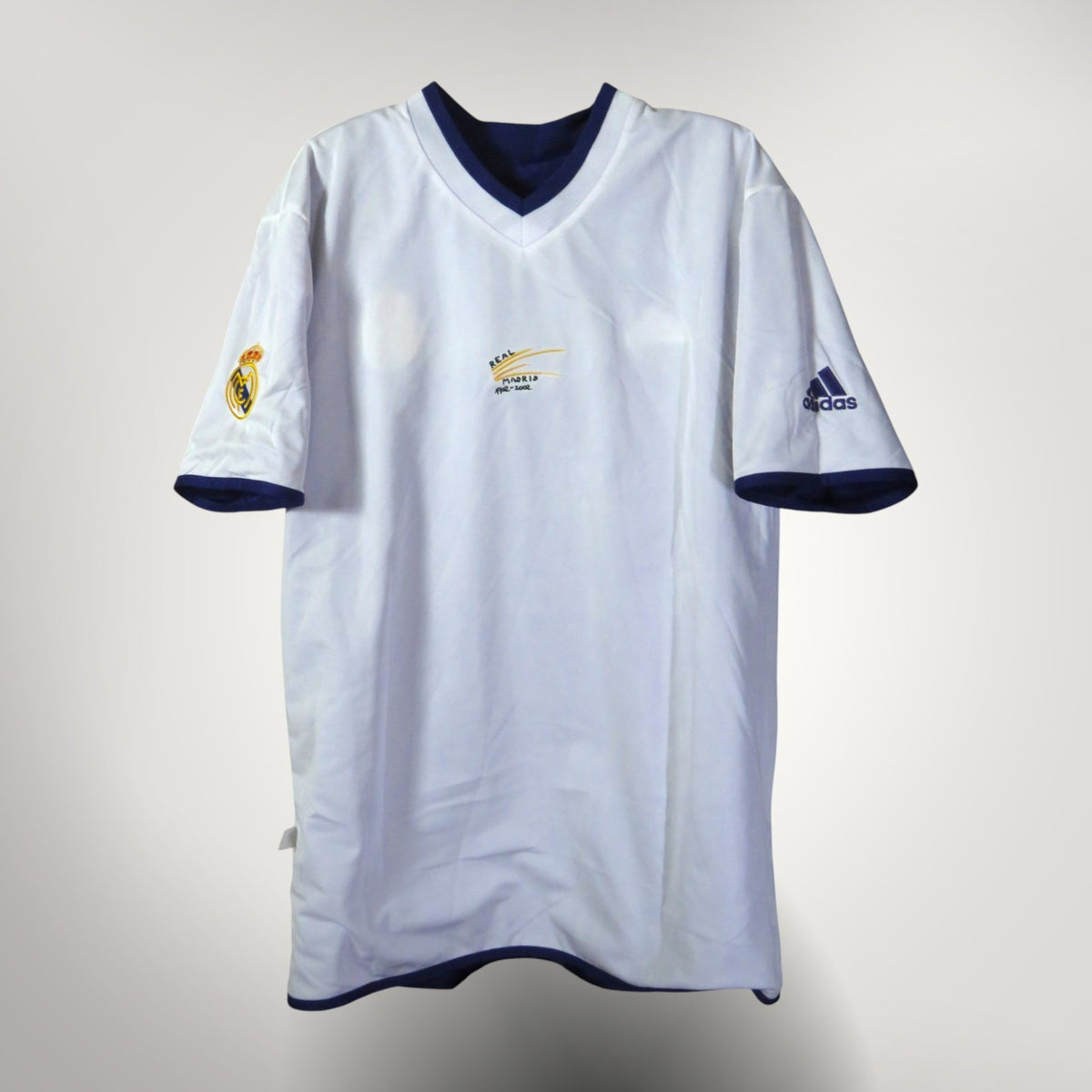 Retro Real Madrid 2002-2003 Centenary Third football jersey by Adidas, Zidane 5, size L, product code 156649 | Nostalgic Football Shirts