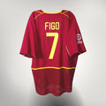 Portugal 2002-04 Home Figo #7 Shirt XL
