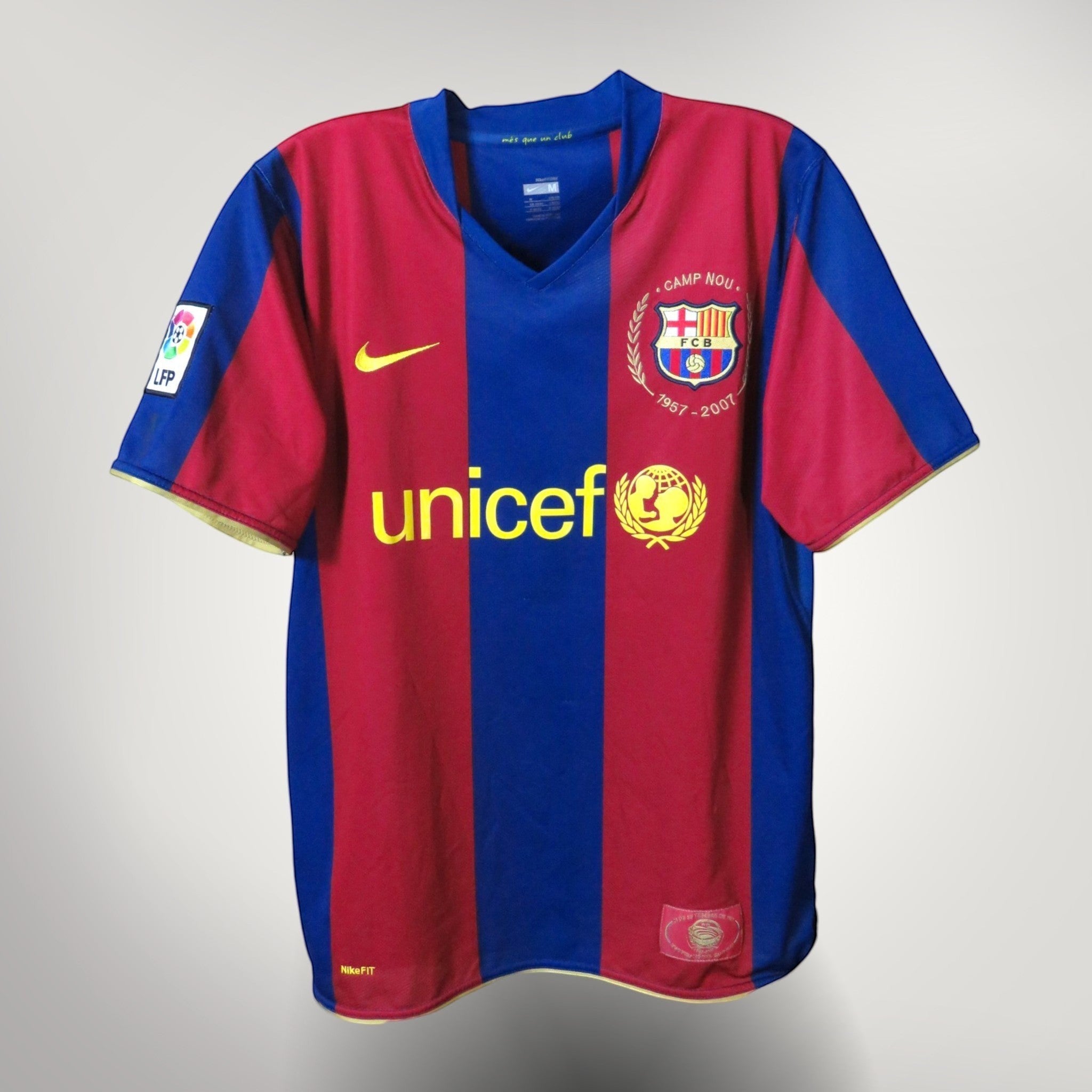 Barcelona 2007-08 Home Ronaldinho #10 Shirt M