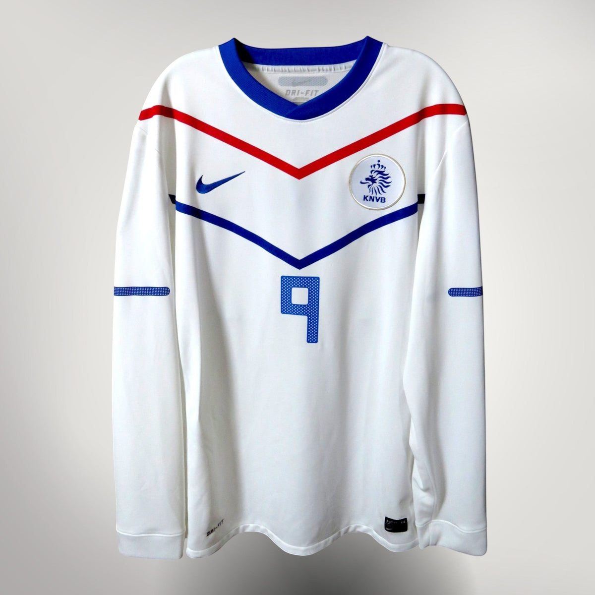 Netherlands 2010-12 Away Player Issue Van Persie #9 Shirt XL