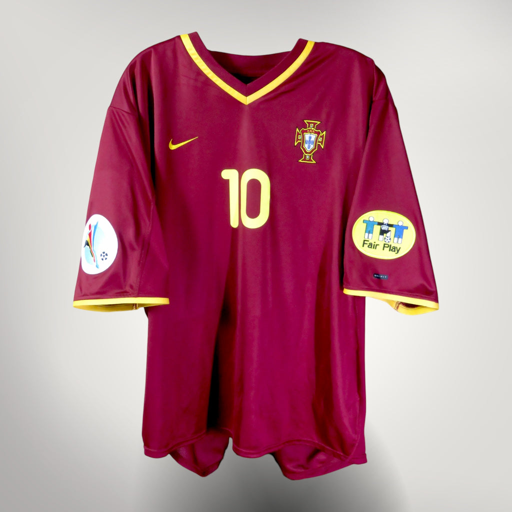 Portugal 2000-02 Home Rui Costa #10 Shirt XL