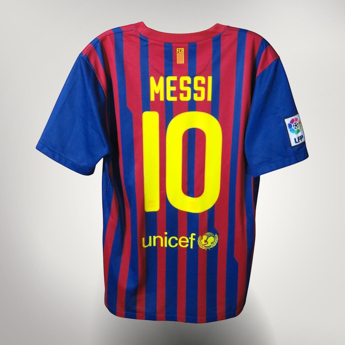 Barcelona 2011-12 Home Messi #10 Shirt M