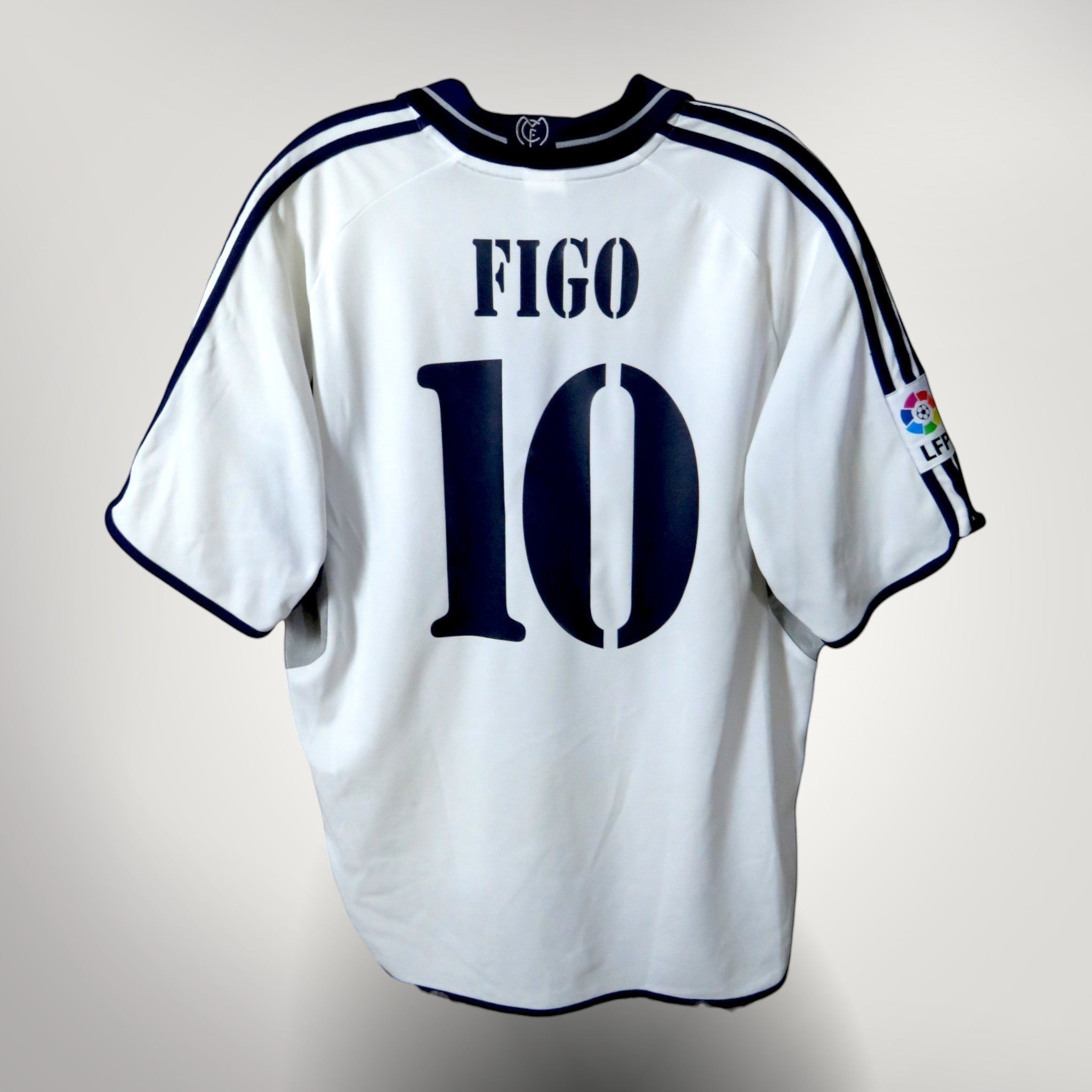 Real Madrid 2000-01 Home Figo #10 Shirt XL